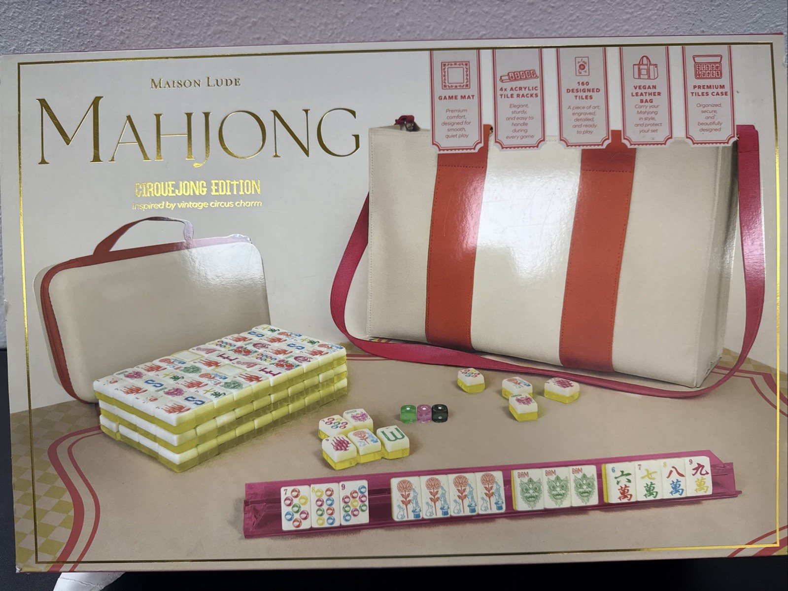 Maison Lude Mahjong Cirque Jong Edition Vintage Circus Charm Set