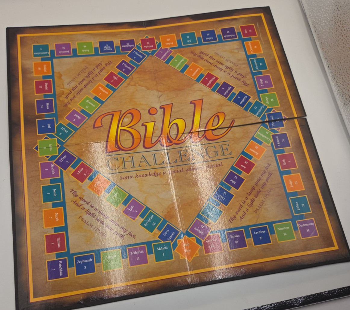 Vintage 1997 Bible Challenge Trivia Board Game FaithKidz Complete Christian