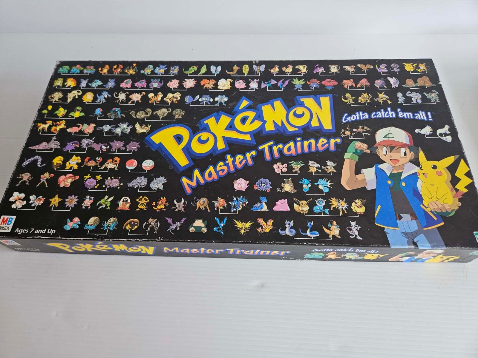 Pokémon Master Trainer 1999 Board Game MB Hasbro Nintendo Mostly Complete Vintag