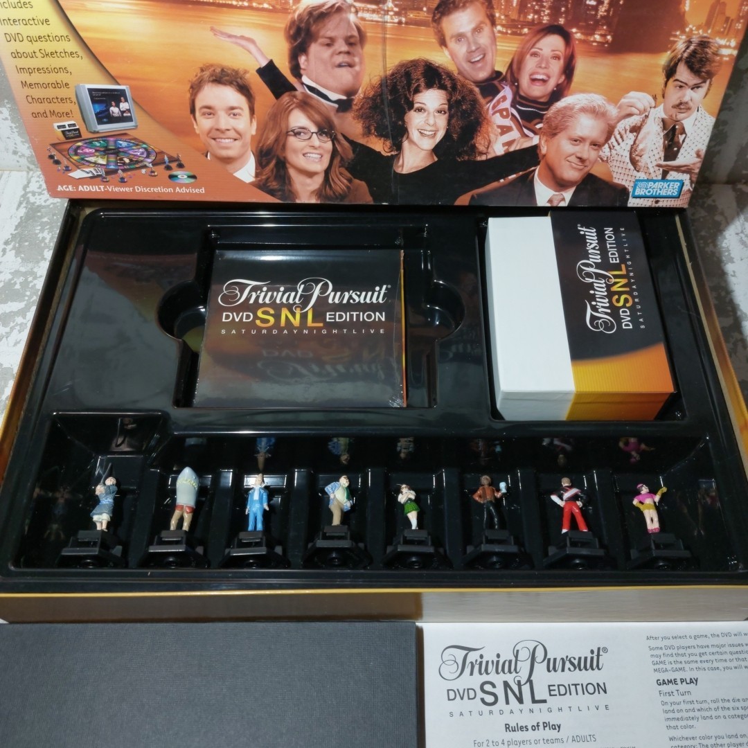 SNL Trivial Pursuit Saturday Night Live Edition DVD Board Game Complete