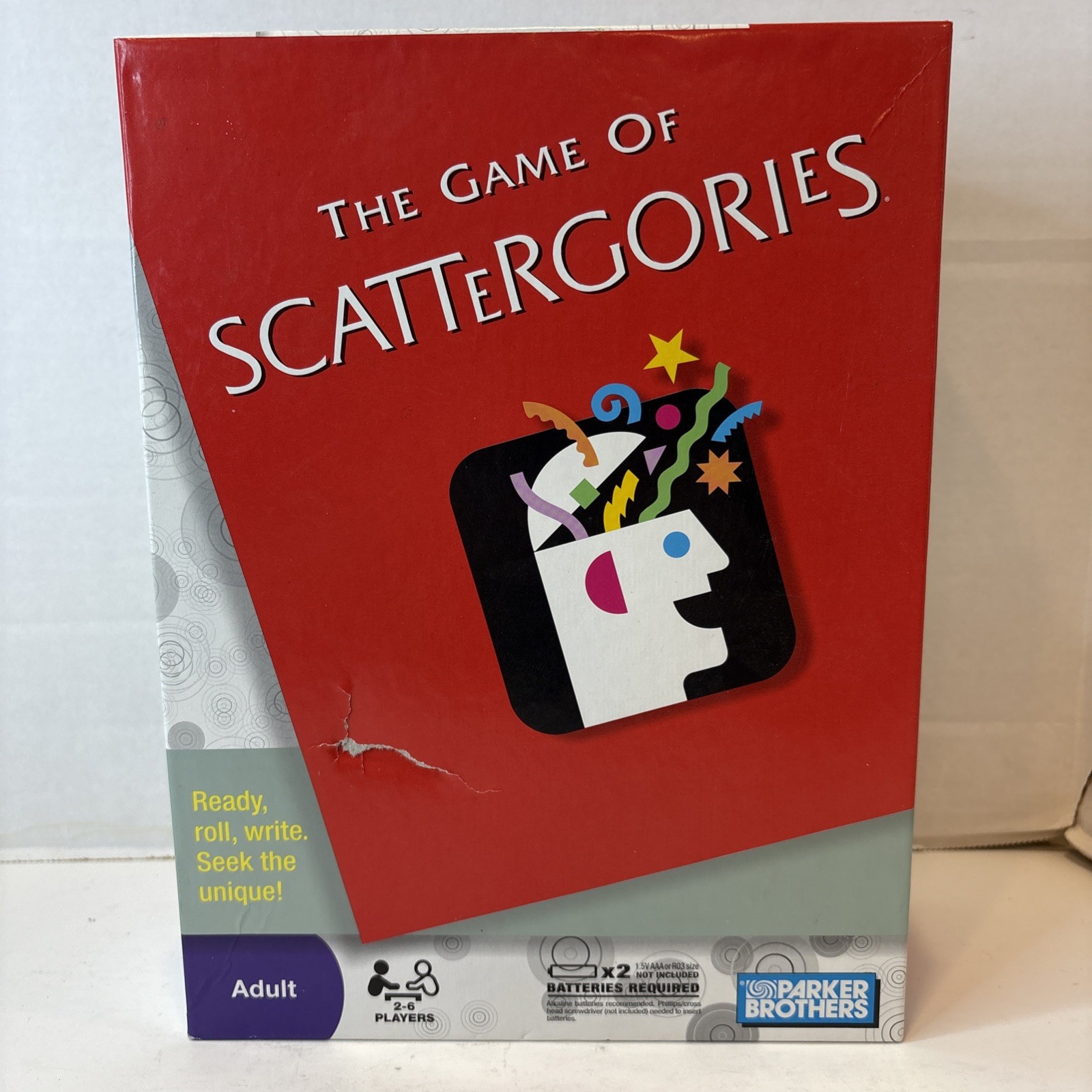 The Game of Scattergories Board Game 2009 Parker Brothers 2-6 players Complete