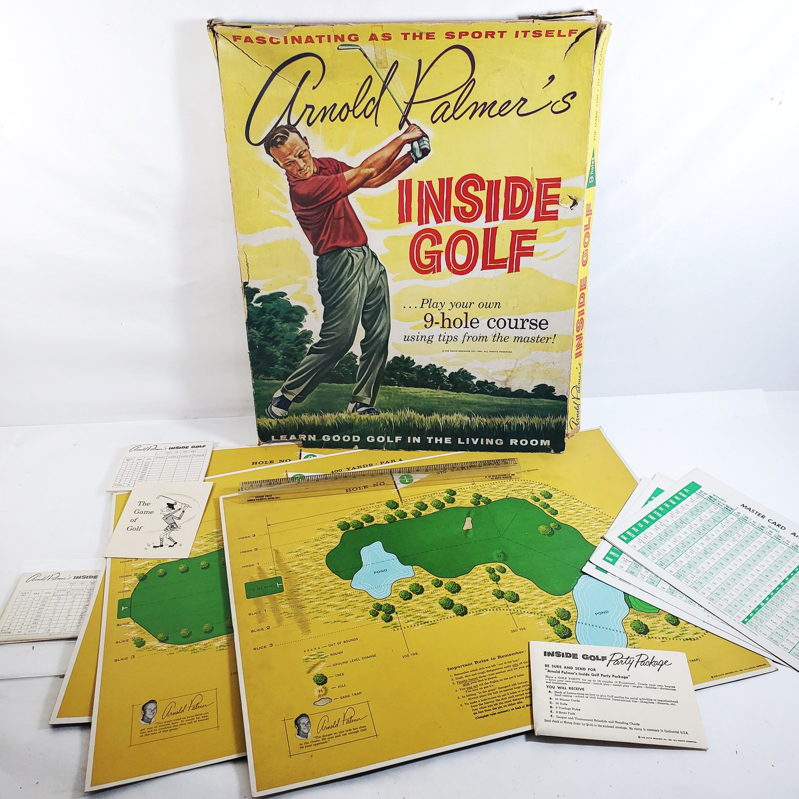 Vintage 1961 Arnold Palmer’s Inside Golf Board Game – Complete David Bremson Co.