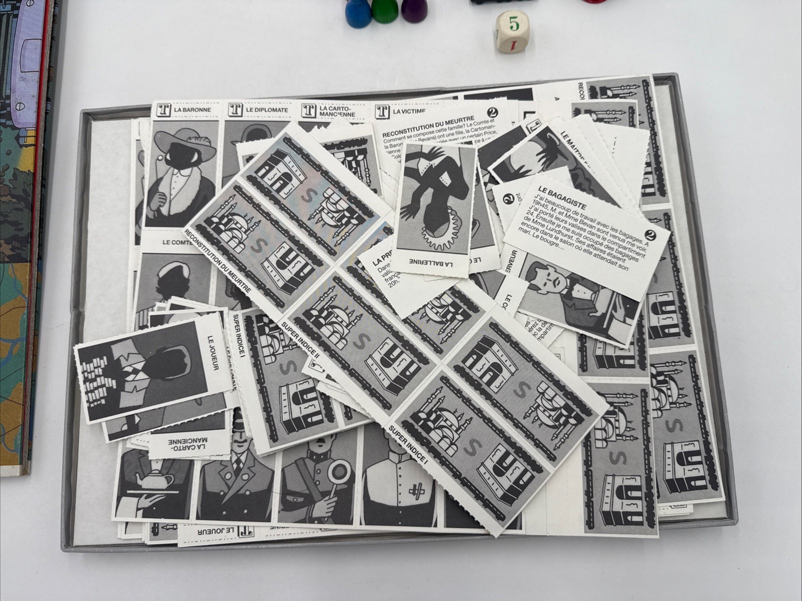 Vintage Orient Express Board Game Jumbo W 5 Mysteries Supplement Add On Dutch