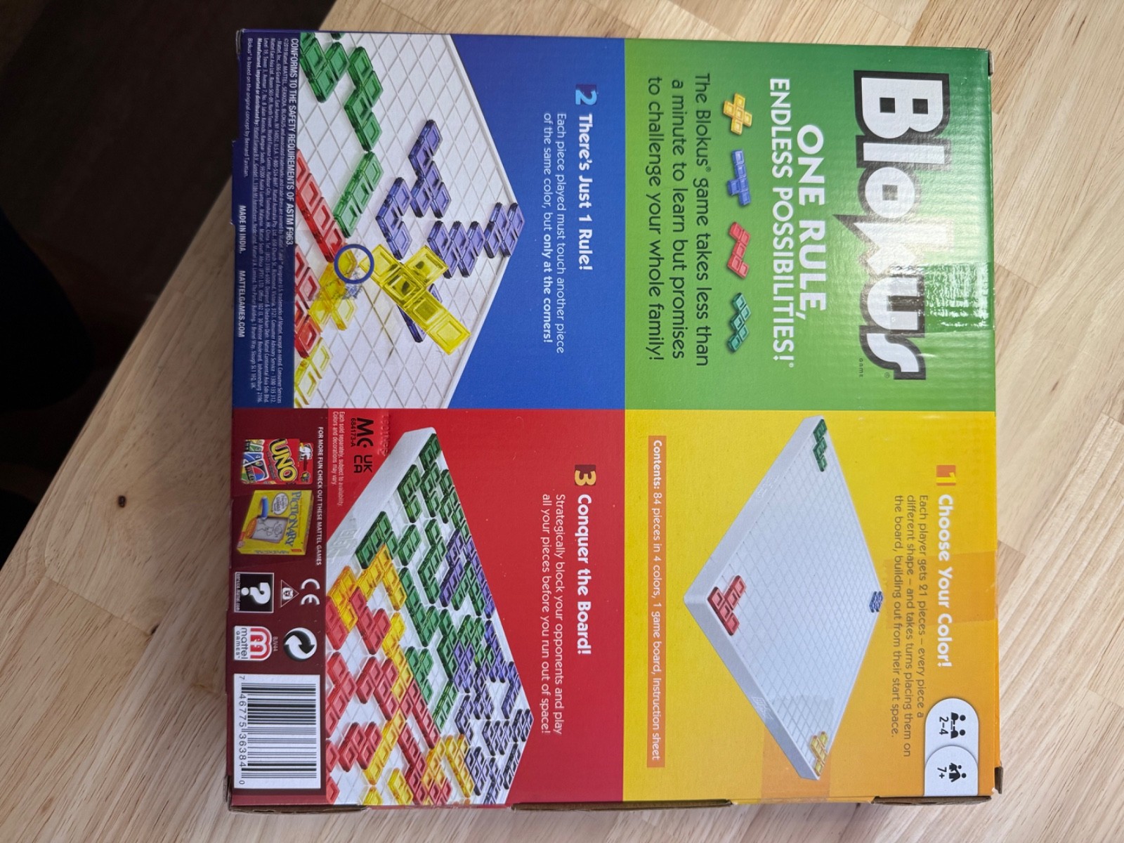Mattel Blokus Educational Strategy Board Game