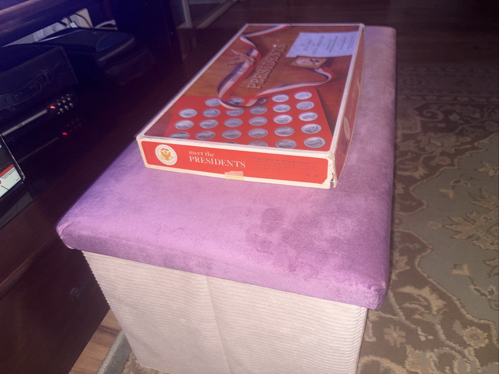 Meet the Presidents Game Vintage 1965 Selchow & Righter Original Box Complete
