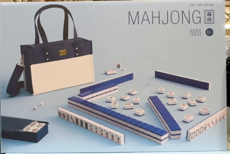 Winning Solution American Mahjong Set With Carrier Bag 4 trays 166 XL Tiles NEW