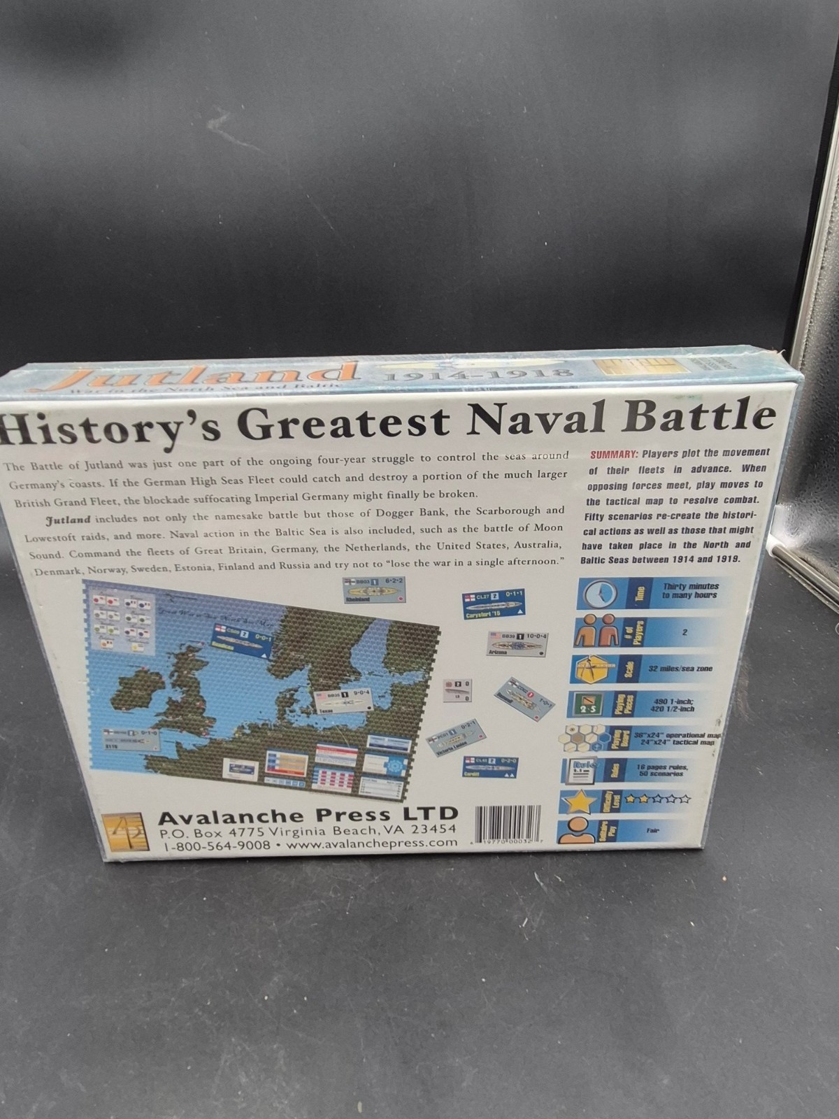 Avalanche Press Great War At Sea Jutland War In The North Sea NEW Board Game