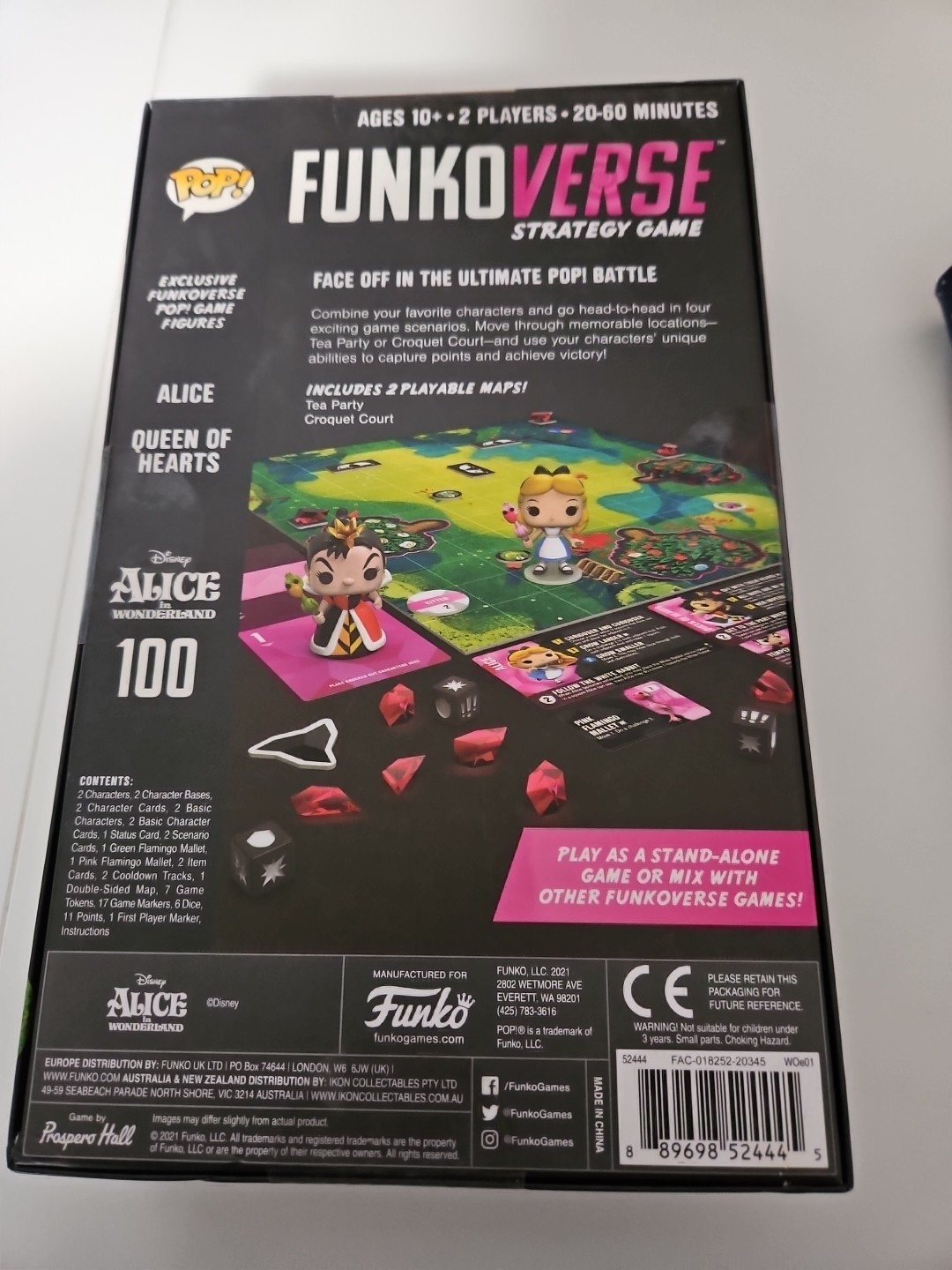 Funko Verse Alice In Wonderland Strategy Board Game Funkoverse New