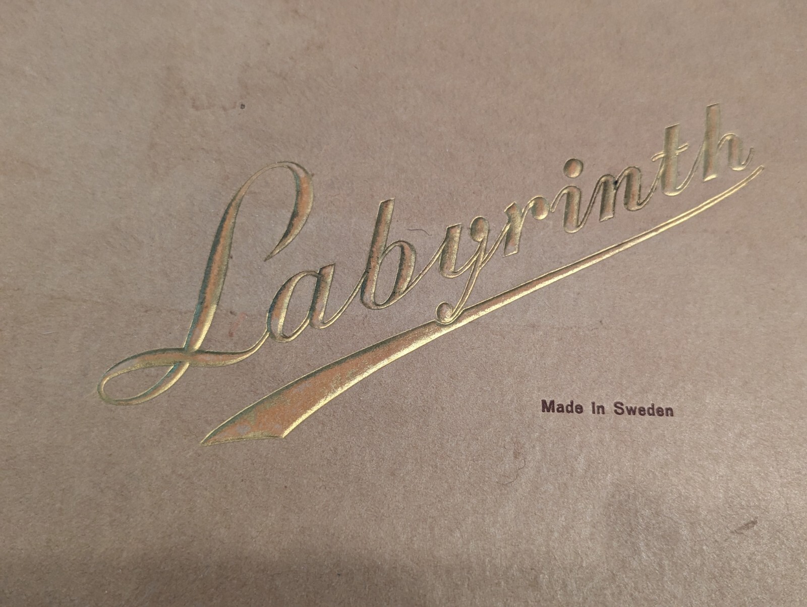Vintage 1950 Brio Labyrinth Game Box Sweden 18376 LABYRINTSPEL Karlit BOX Only