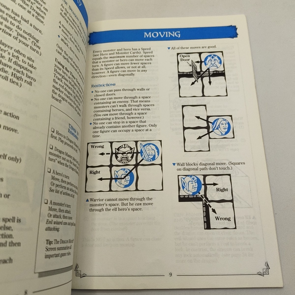 1993 Dragon Strike Board Game Replacement Instruction Manual Booklet Part Only