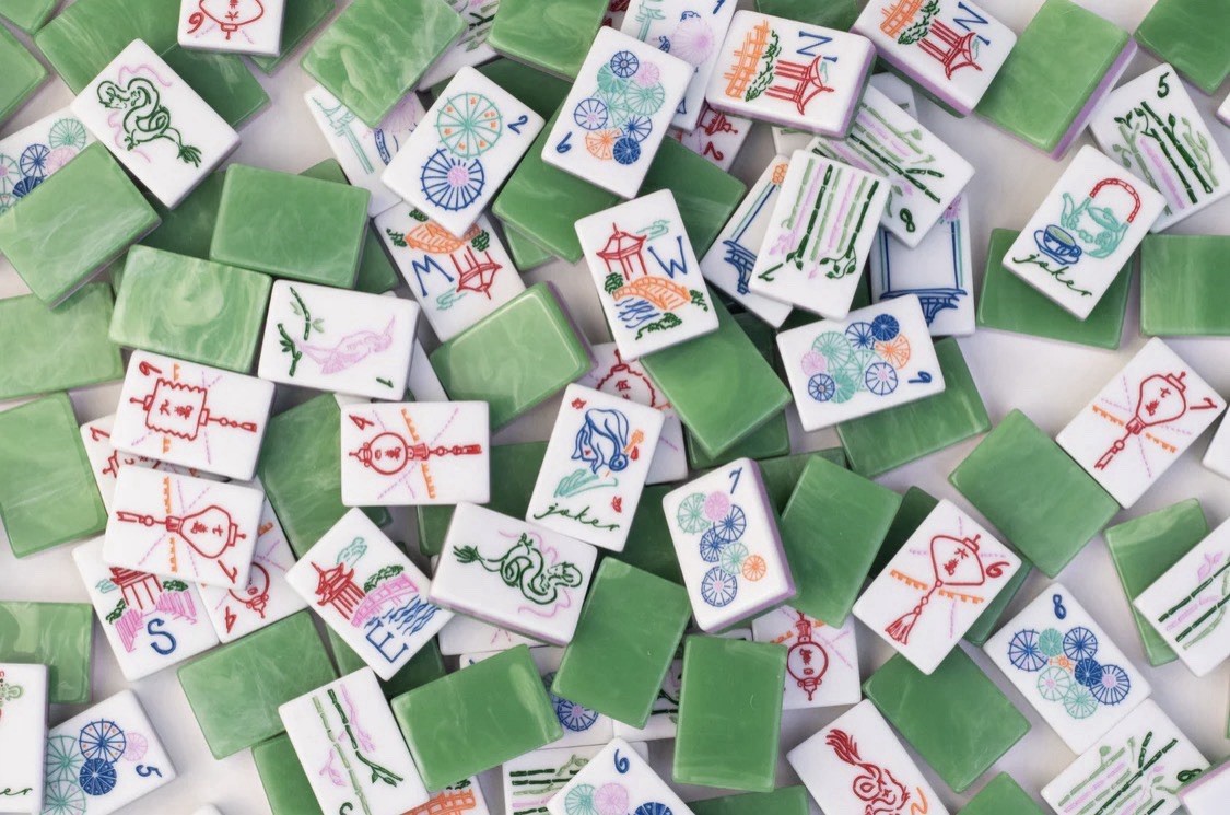 160 Mahjong Playing Tiles for American Style Game（12）