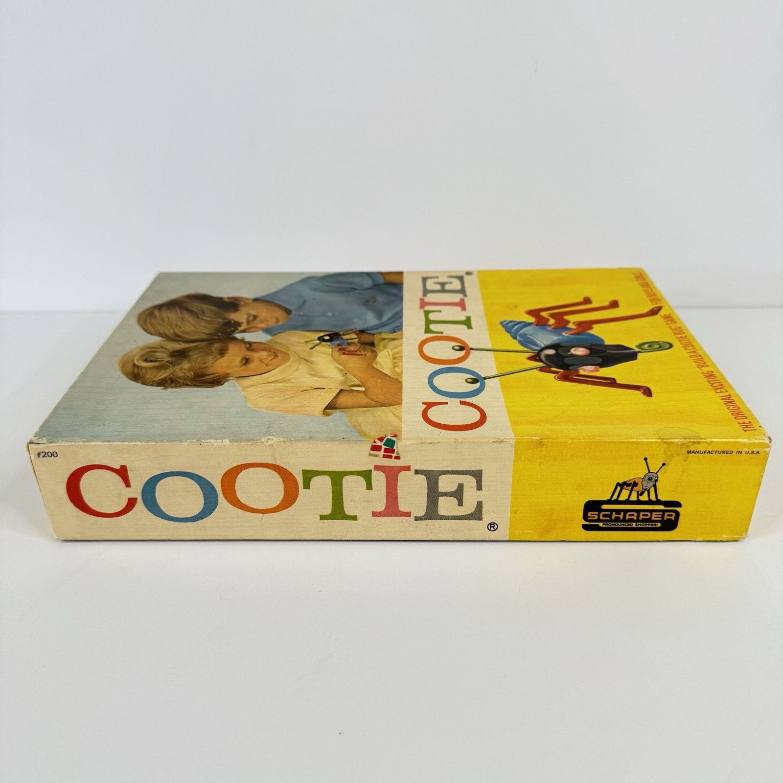 Vintage Cootie Game 1966 Schaper Manufacturing Complete, All Black Heads