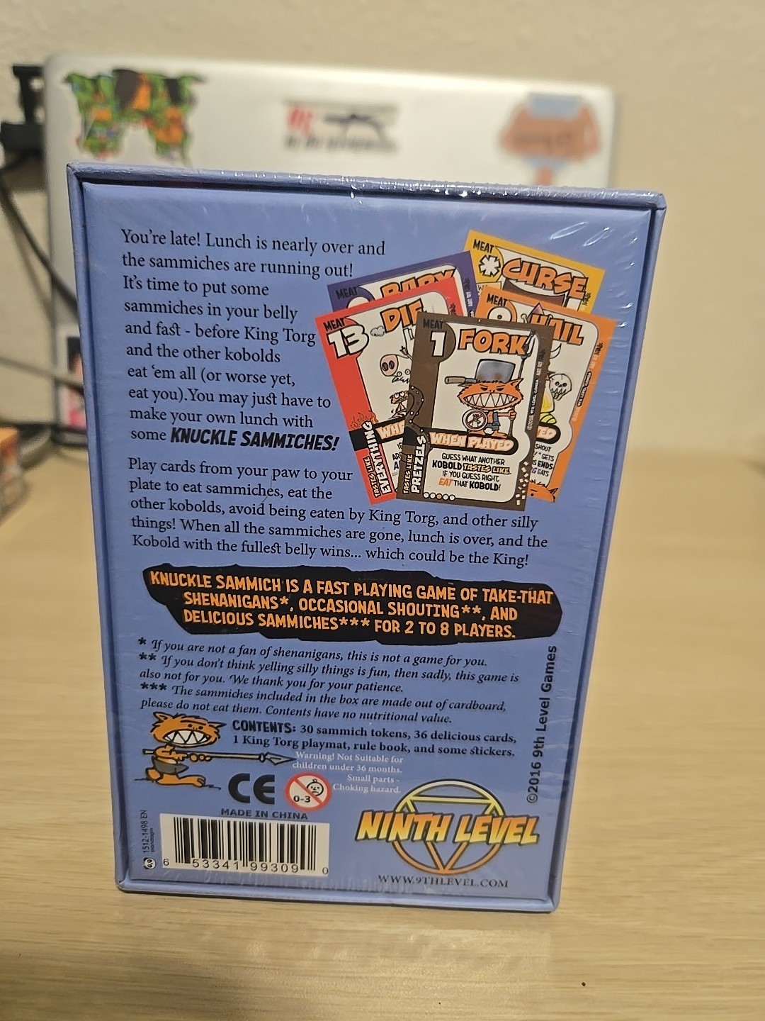 Ninth Level – Knuckle Sammich: Kobolds Ate My Baby Card Game NEW SEALED
