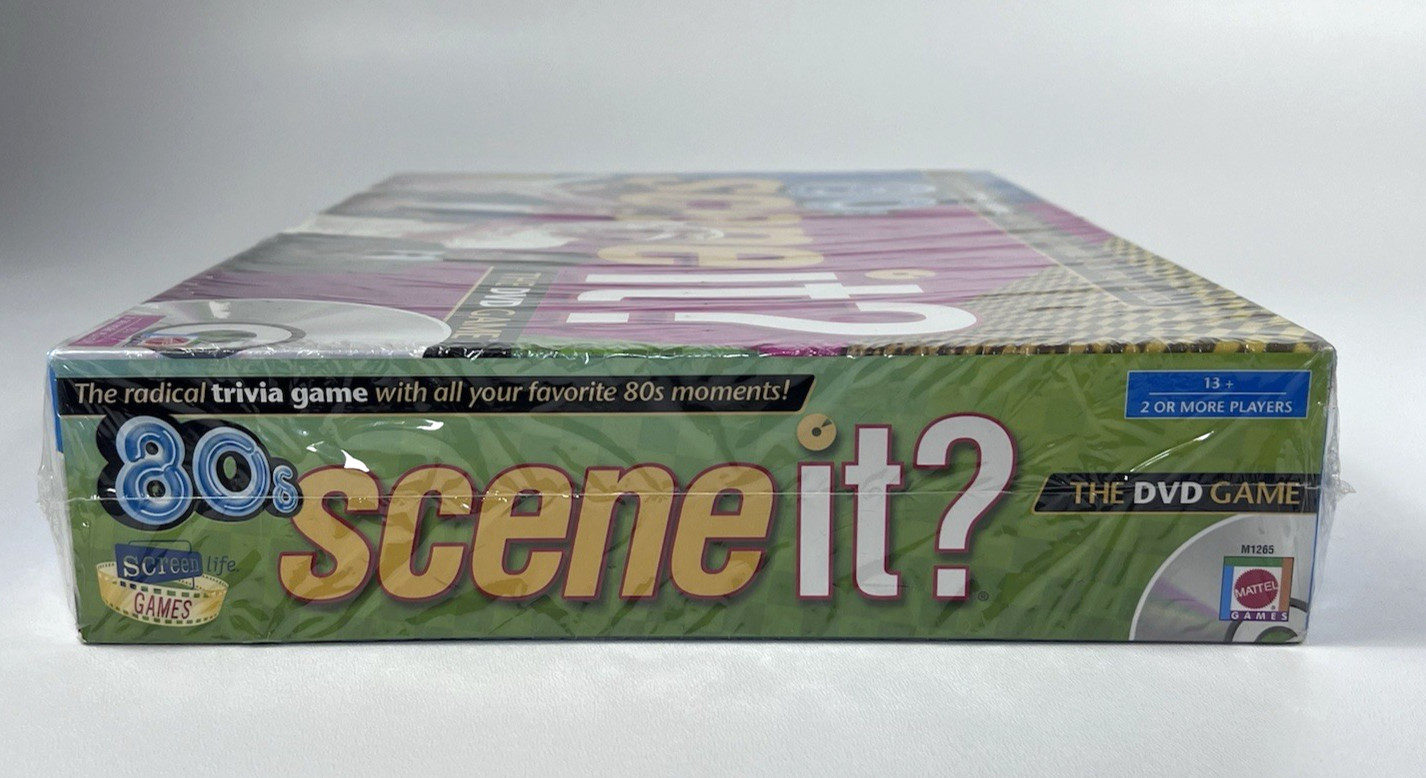 80s Scene It 1980s DVD Trivia Board Game NEW FACTORY SEALED (2009) Mattel (*pic)