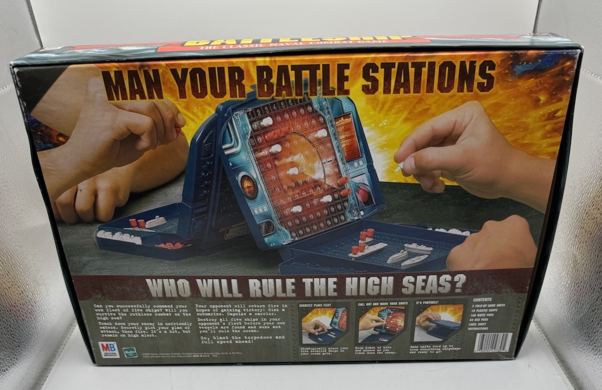 Milton Bradley Battleship Classic Naval Combat Board Game Complete