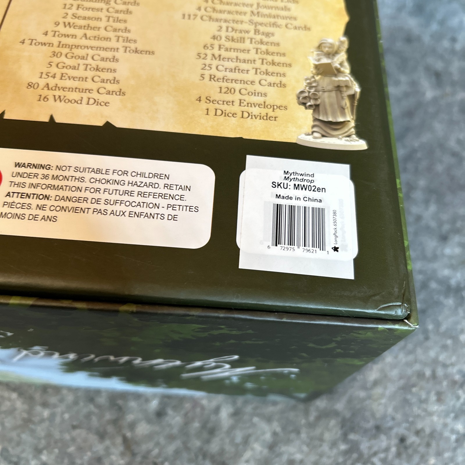 Mythwind Base Board Game Open Owl Studios Unknown Completeness As-Is MW02en