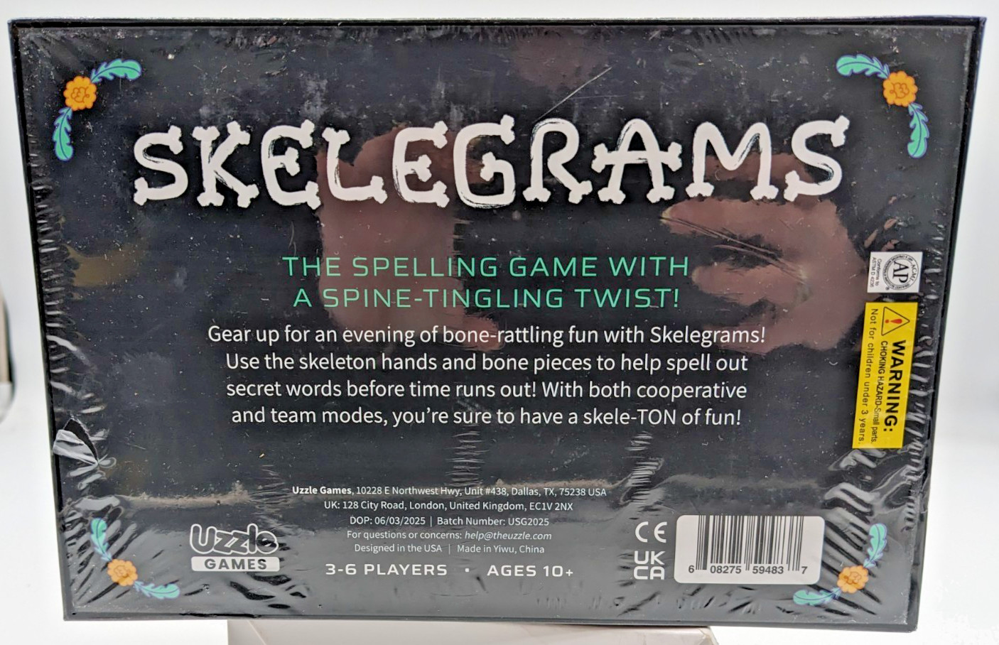 Skelegrams Board Game By Uzzle Complete