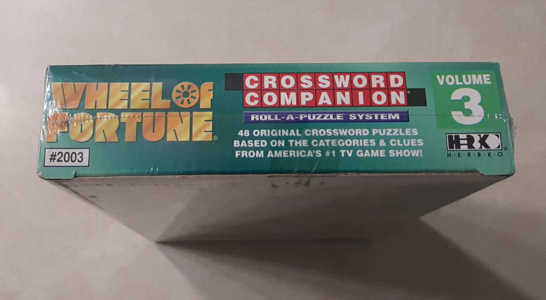 Wheel of Fortune Crossword Companion 48 Puzzle Refill Volume 3 NEW NOS Vintage