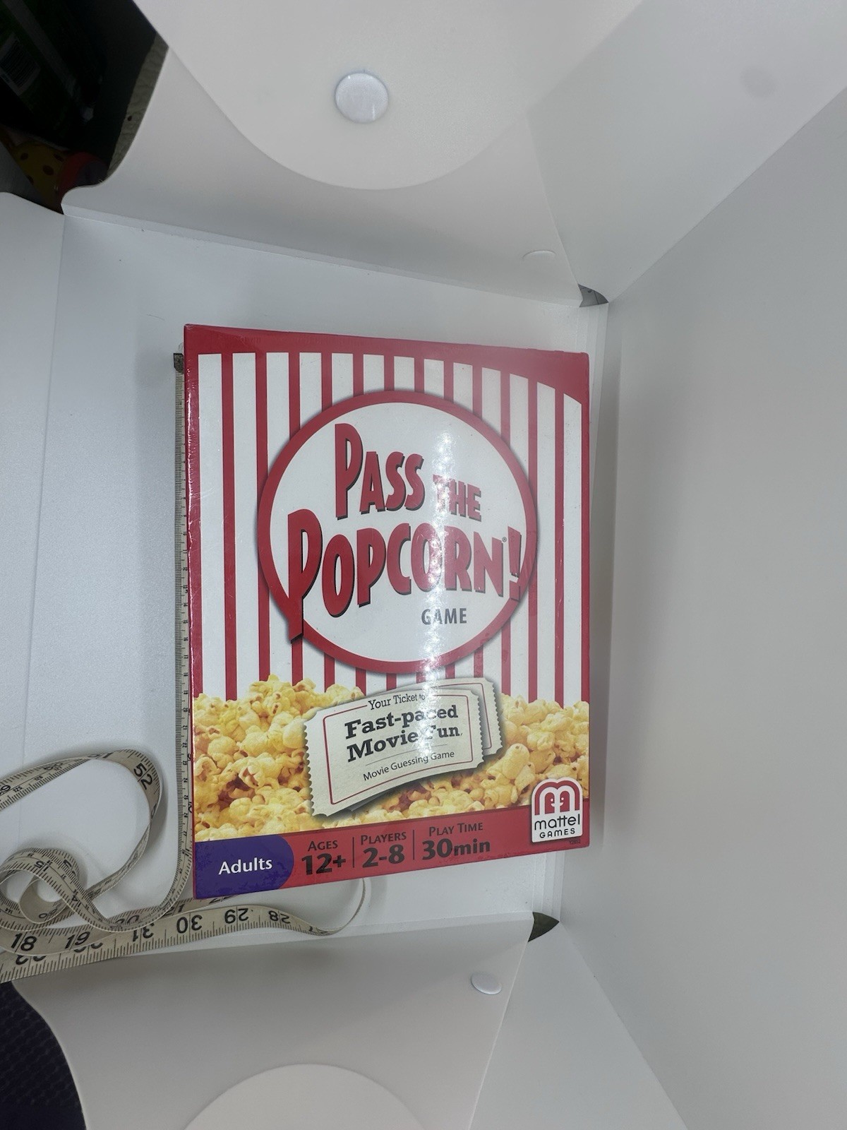 Mattel Pass the Popcorn! Party Game Movie & TV Retro Booster Pack 2-8 12+