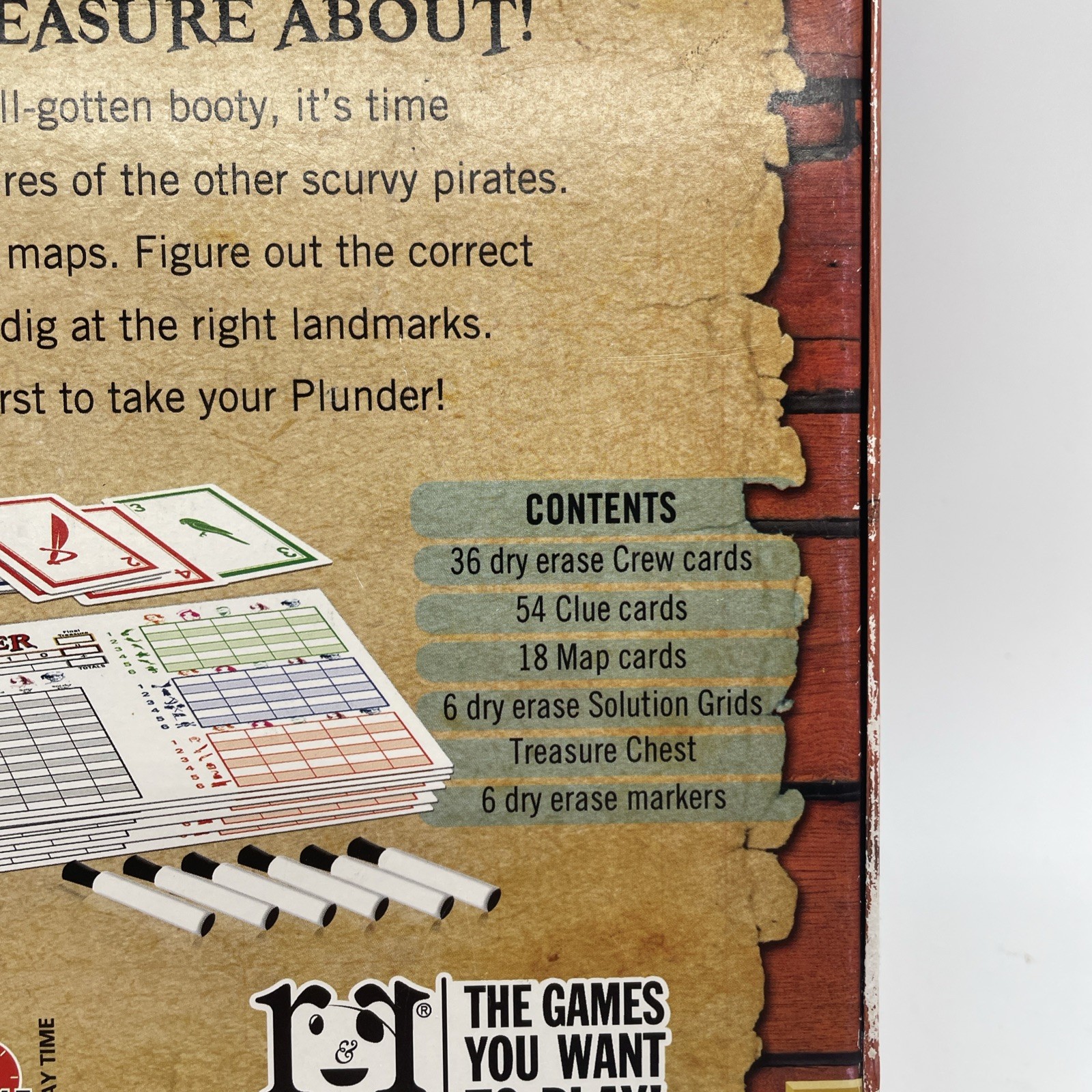 Plunder By R & R Games The Pirate Treasure Hunt Board Game Complete