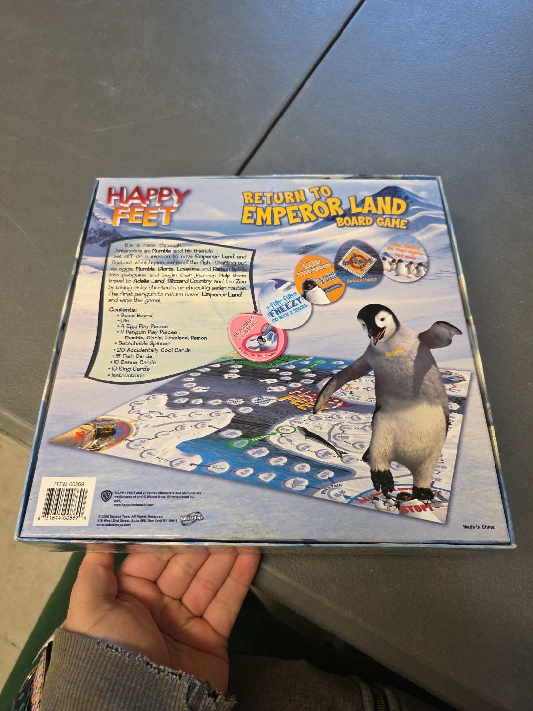 Happy Feet Sababa Toys Return to Emperor Land Board Game Brand Ages 5+
