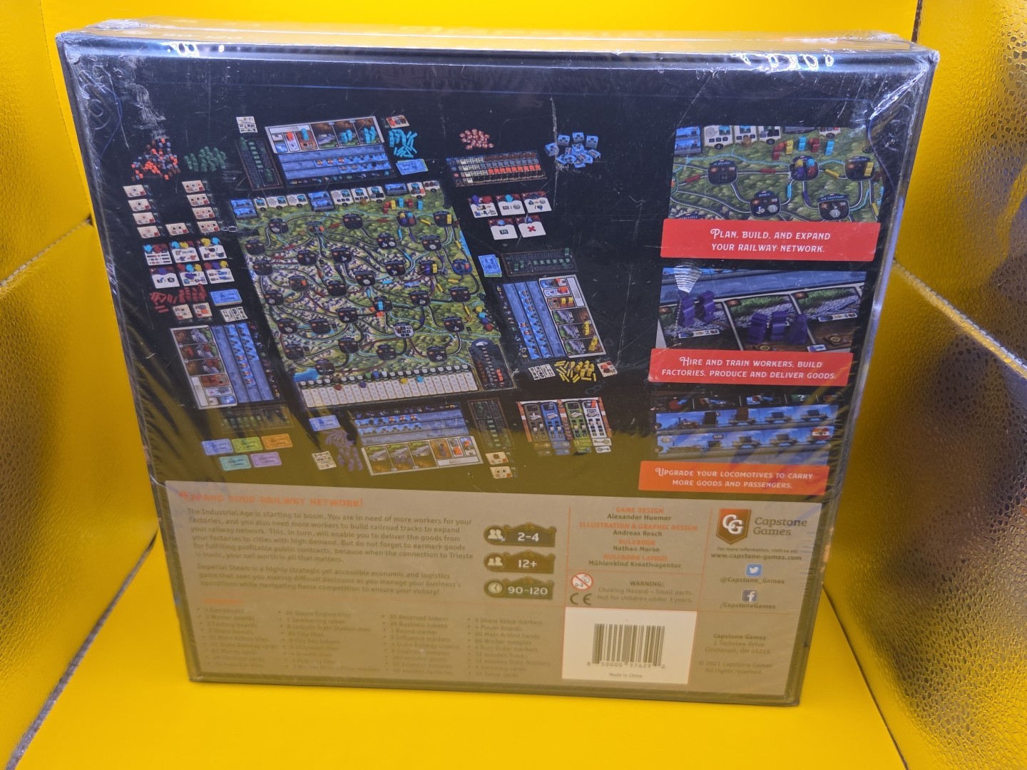 Imperial Steam Board Game By Capstone Games Brand New Sealed