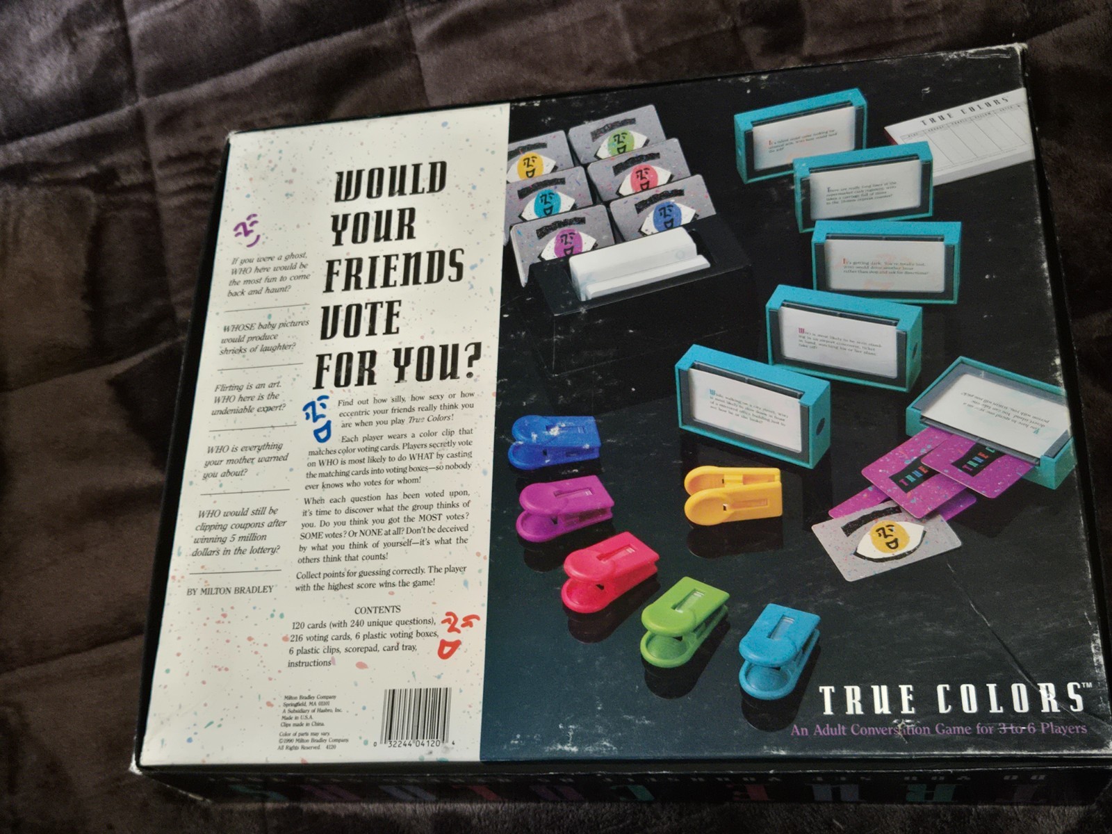 True Colors Card Game, Milton Bradley, 1990, *Complete Game* Vintage