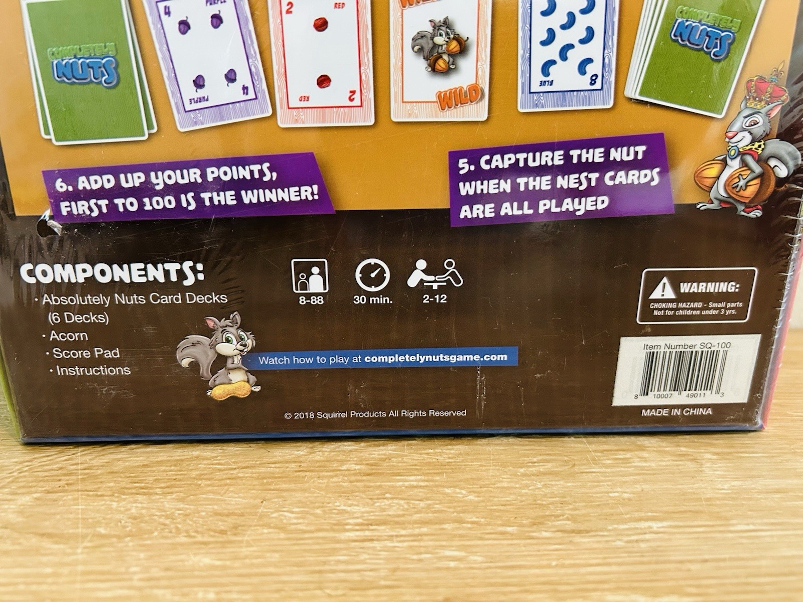Completely Nuts Game, Fast Paced Party Game. Brand New Sealed!! Great Gift