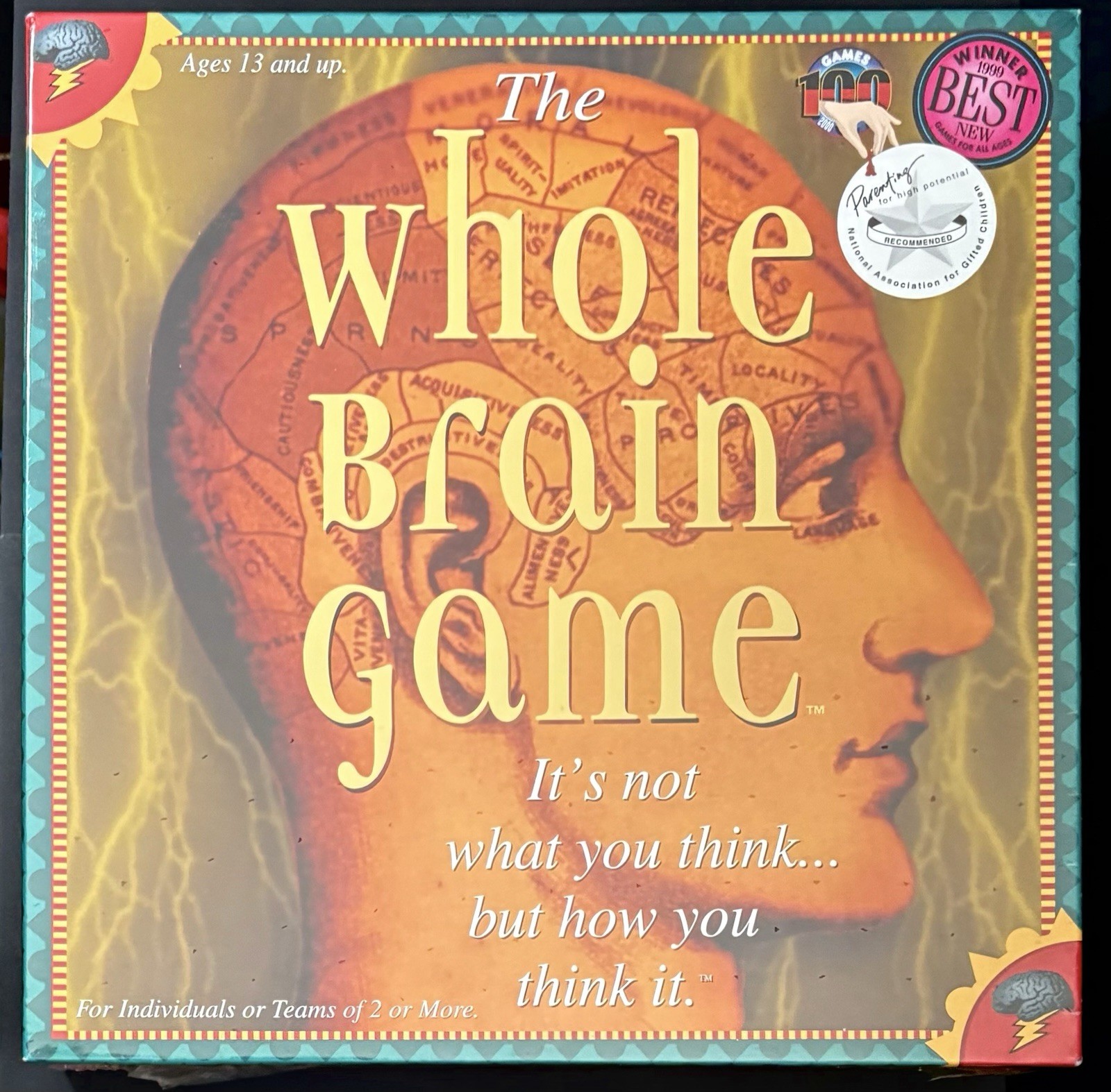 New 2011 The Whole Brain Game Board Game By Talicor Best & Parenting Game Awards