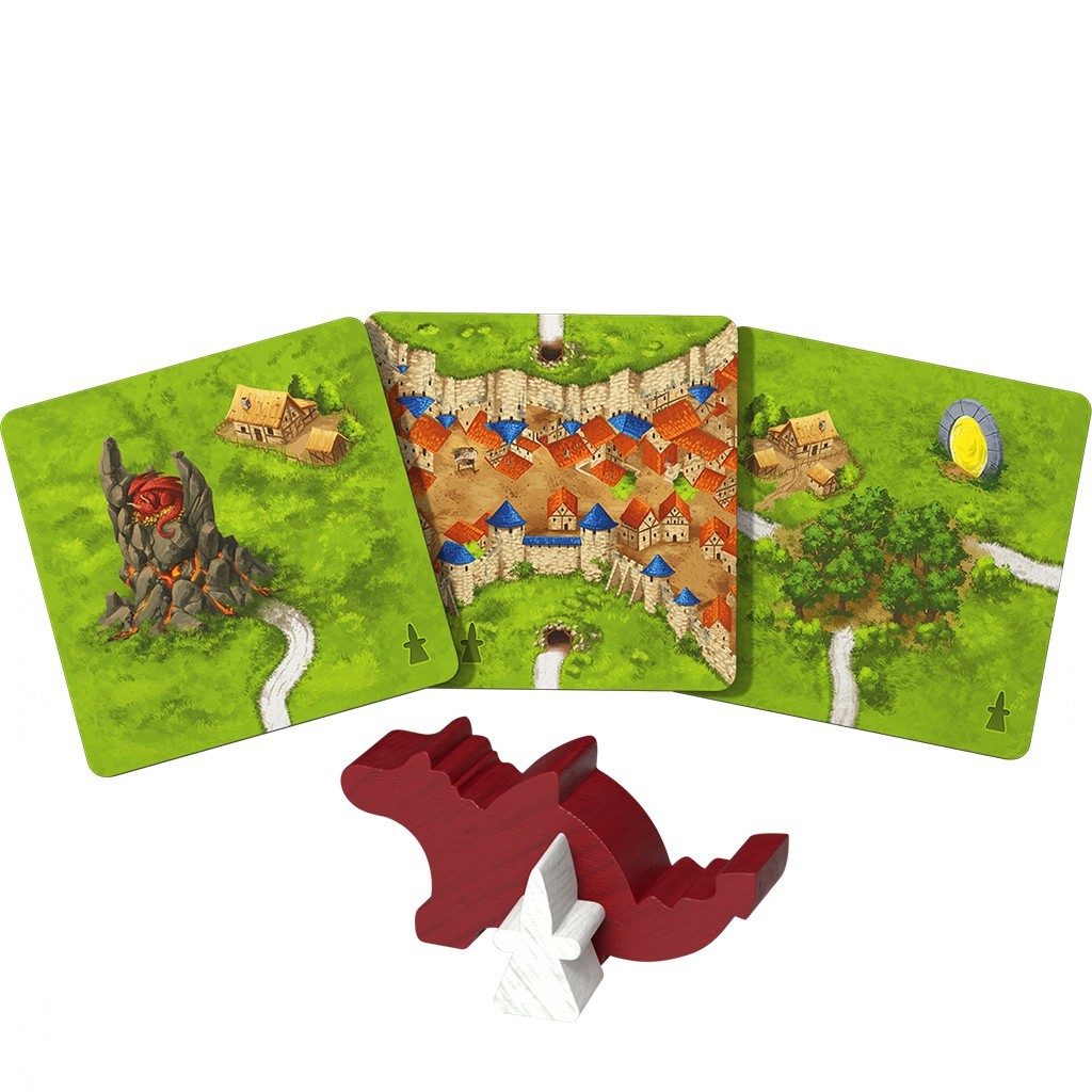 Carcassonne v3.1 Dragon & Fairy Expansion #3 Board Game Hans im Glück