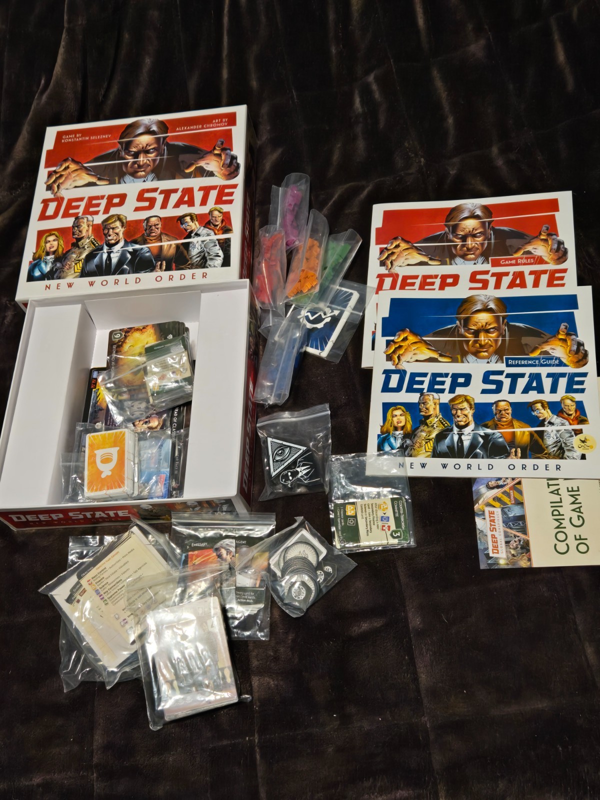 Deep State: New World Order Strategy Board Game by CrowD Games-COMPLETE