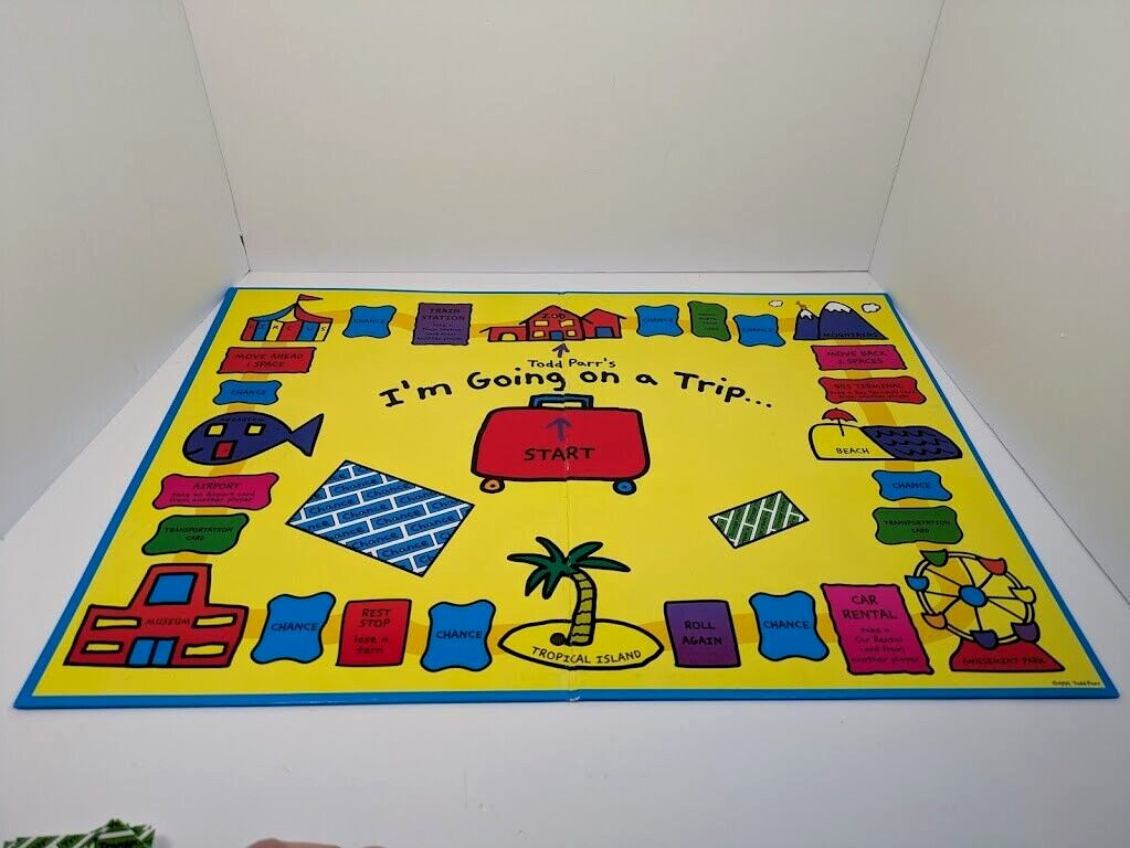 Todd Parr I’m Going on a Trip Board Game Worldly Travel 2000 Complete RARE