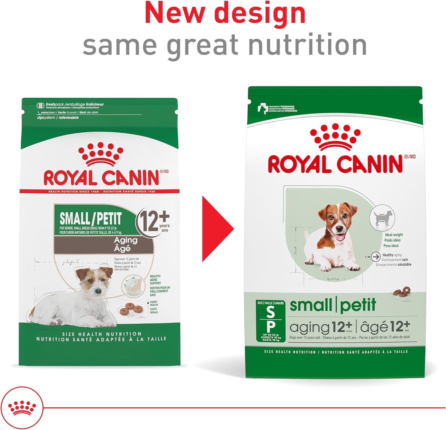 Royal Canin Size Health Nutrition Small Aging 12+ Senior Dry Dog Food, 2.5 Lb Ba