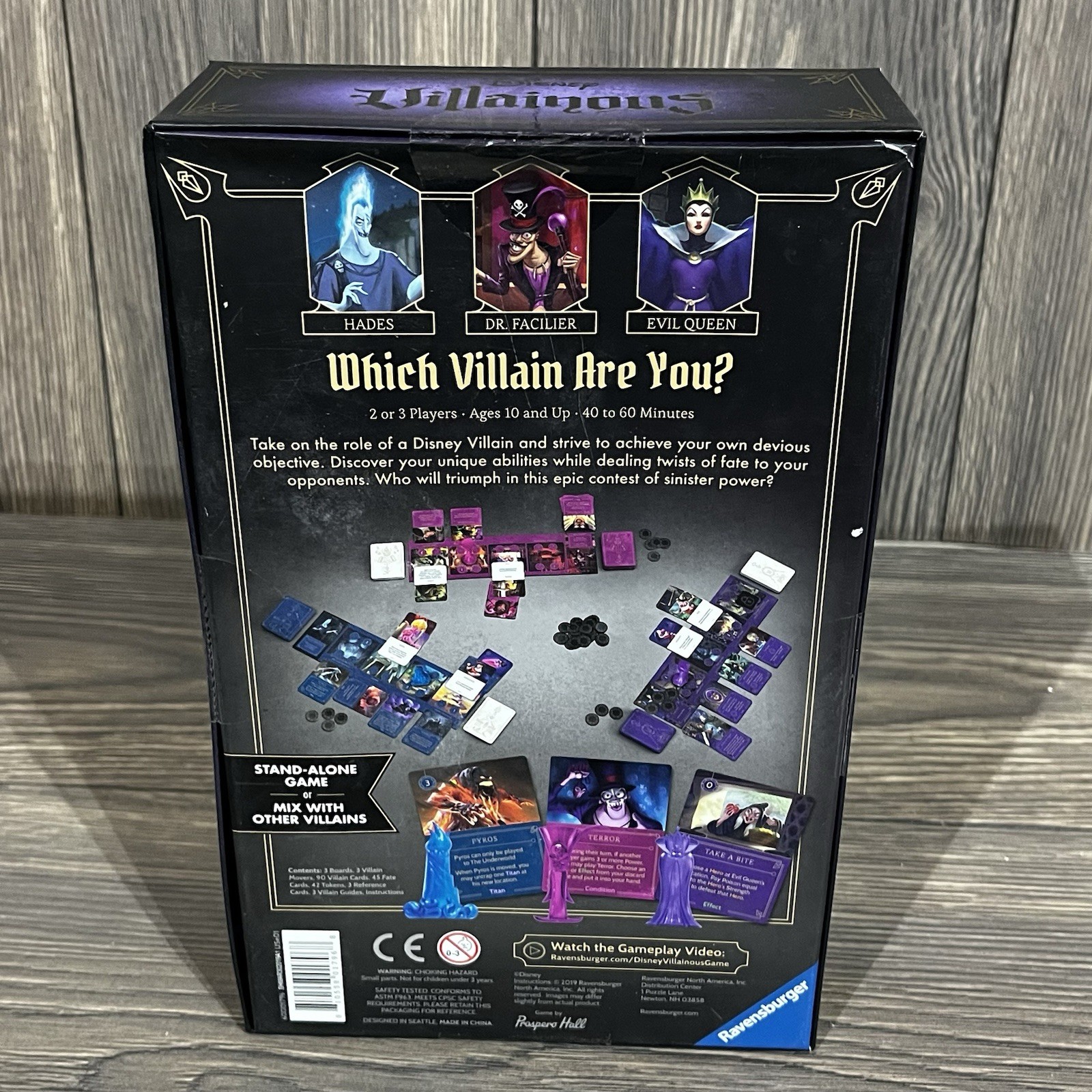 Disney Villainous Board Game Wicked to the Core Expansion/Standalone Purple NEW