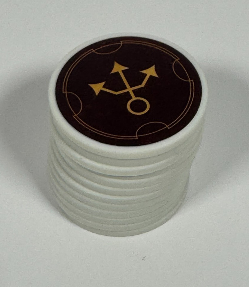 Hoplomachus Victorum BoardGame Tactic Chips Set of 12 COMPLETE Chip Theory Games