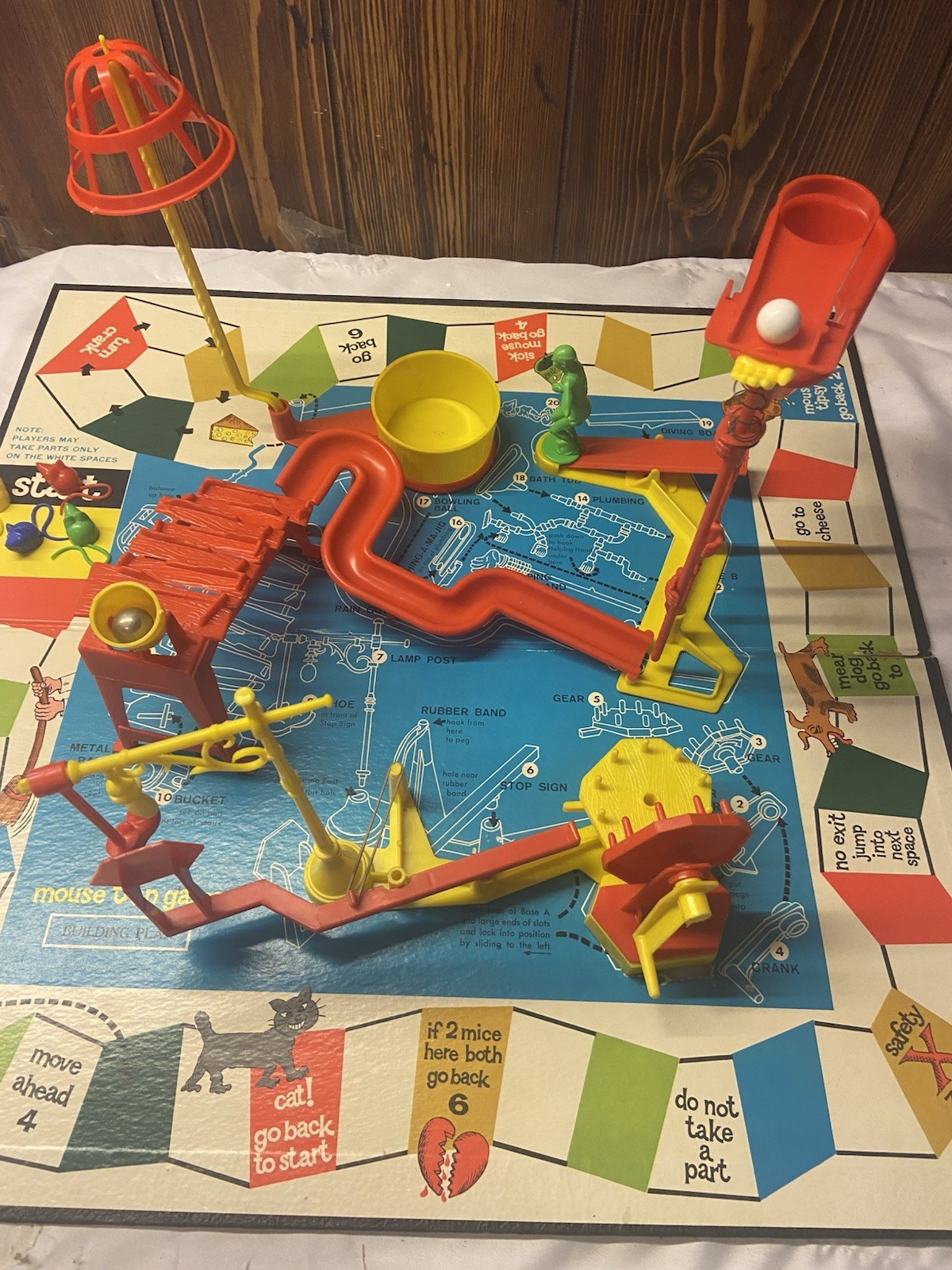 Vintage- 1963 Mouse Trap Board Game – Ideal Original Box – Complete