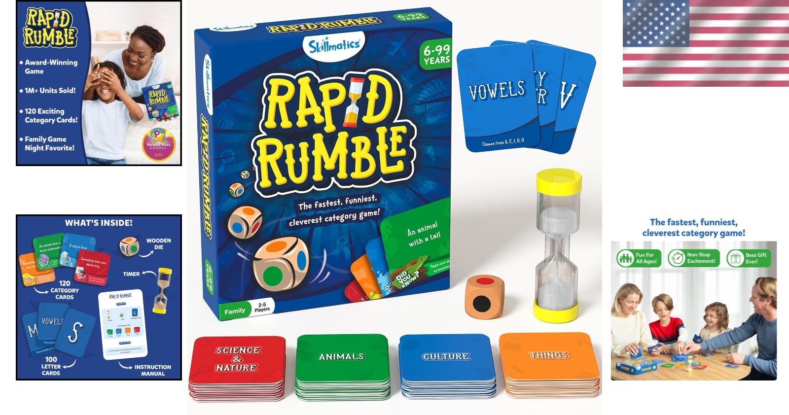 Thrilling Rapid Rumble Board Game – Quick-Thinking Fun for Families and Friends!