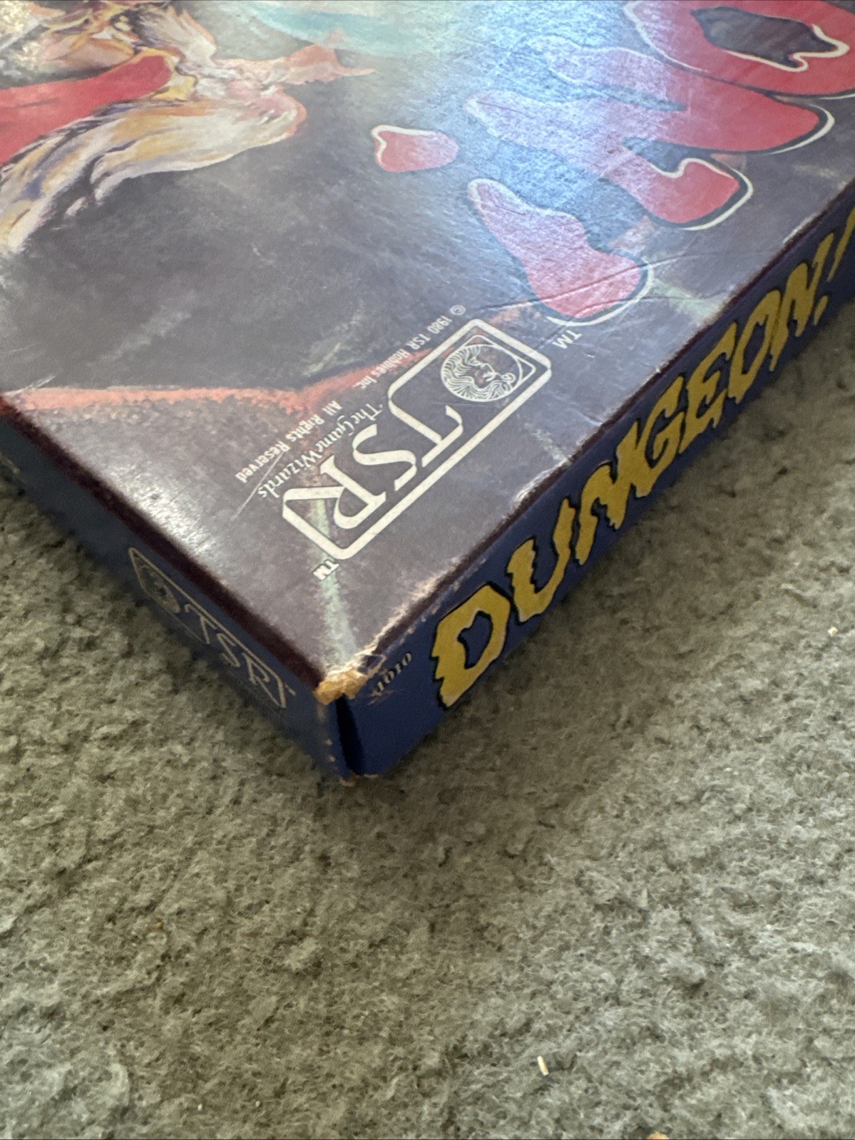 Dungeon! Vintage 1981 TSR Fantasy Boardgame Dungeons & Dragons Era 90% Complete