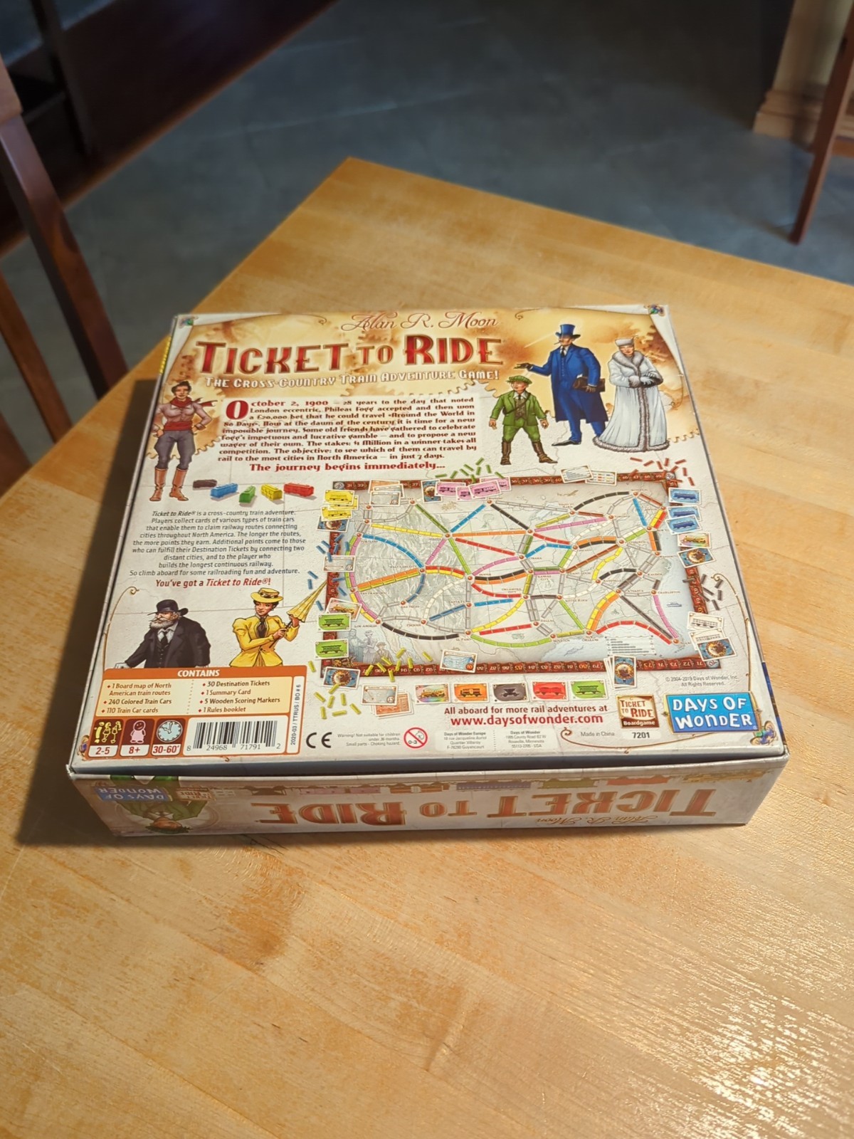 Ticket to Ride Cross-Country Train Adventure Board Game – Complete Set