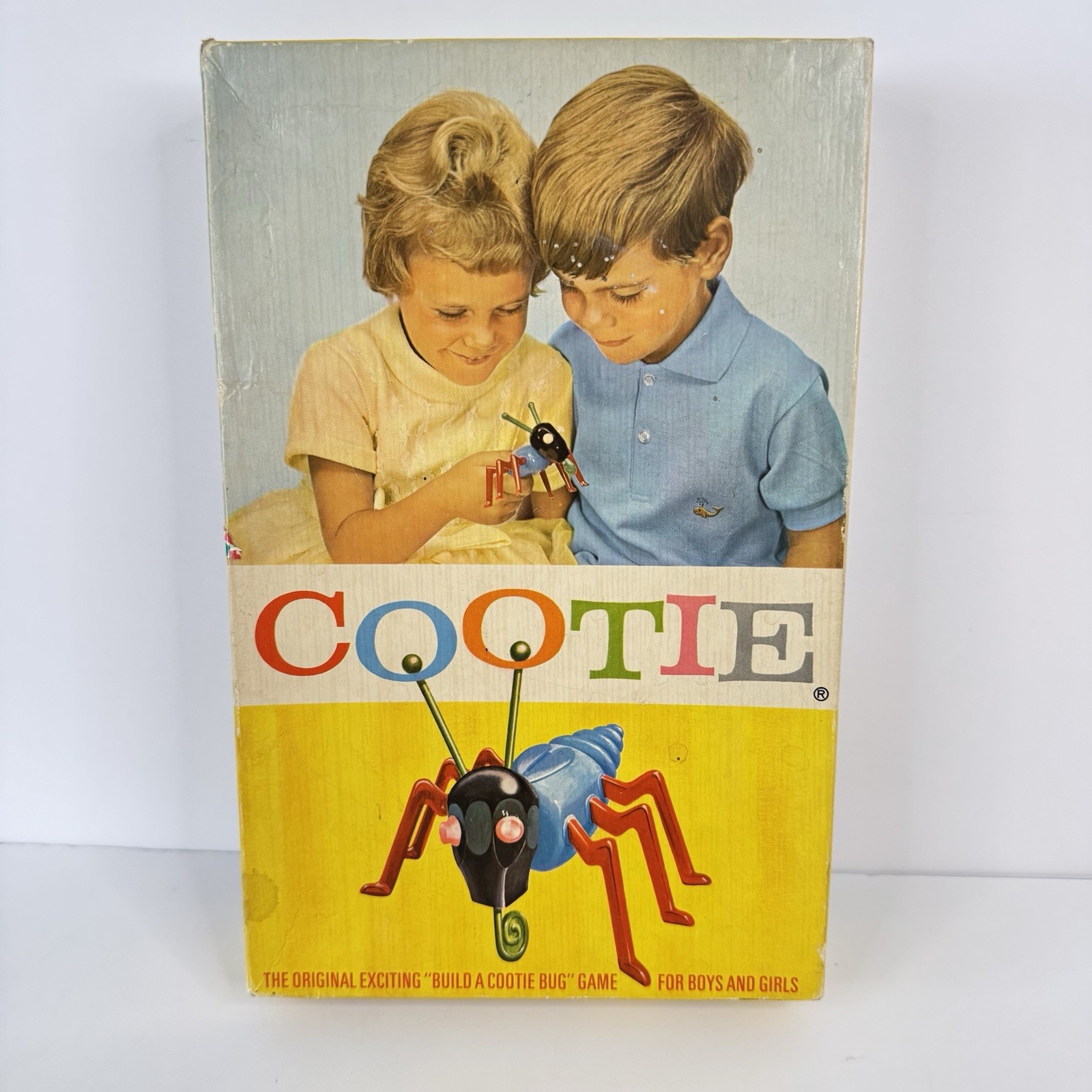 Vintage Cootie Game 1966 Schaper Manufacturing Complete, All Black Heads