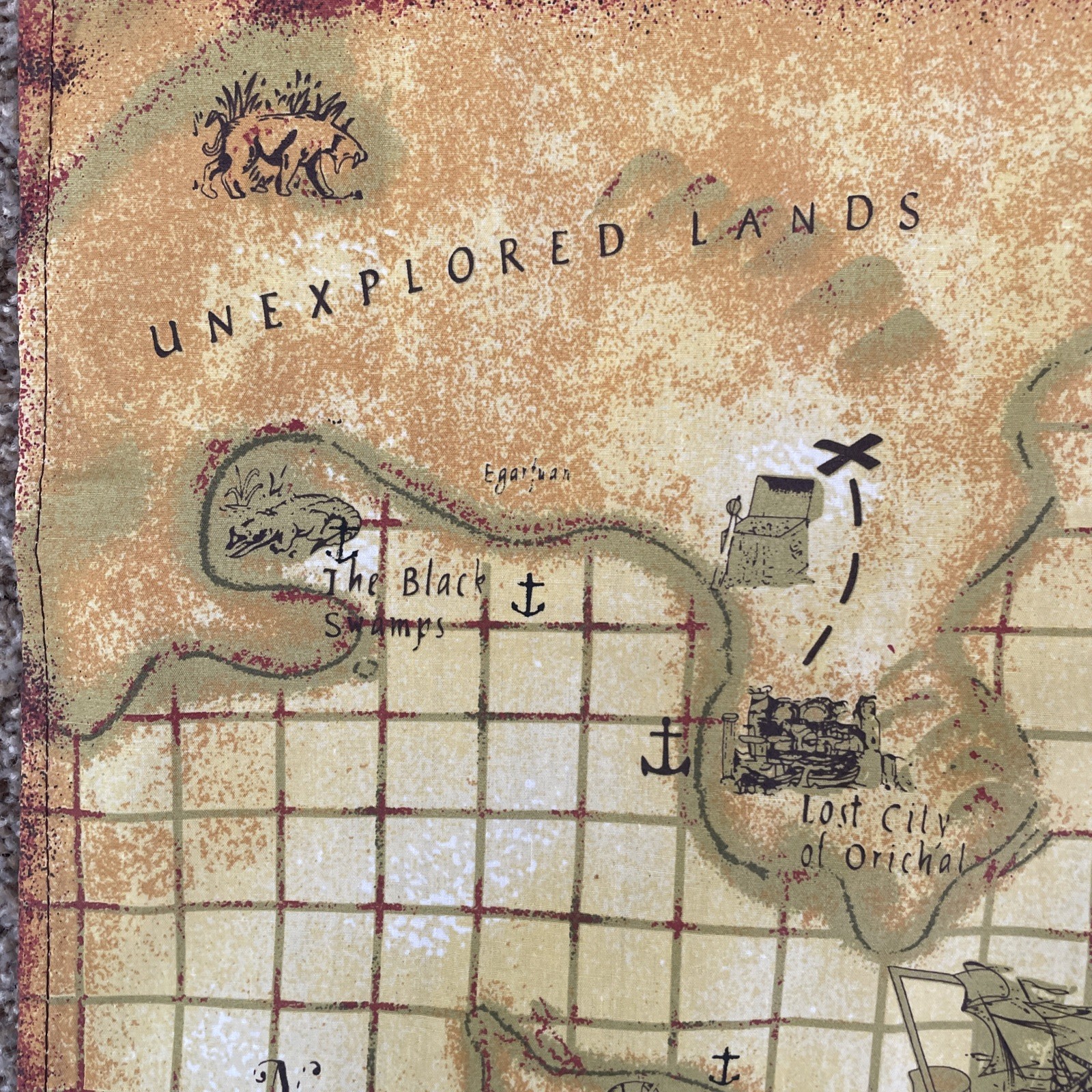 Dread Pirate Front Porch Classics Replacement Part – Cloth Map Playing Board