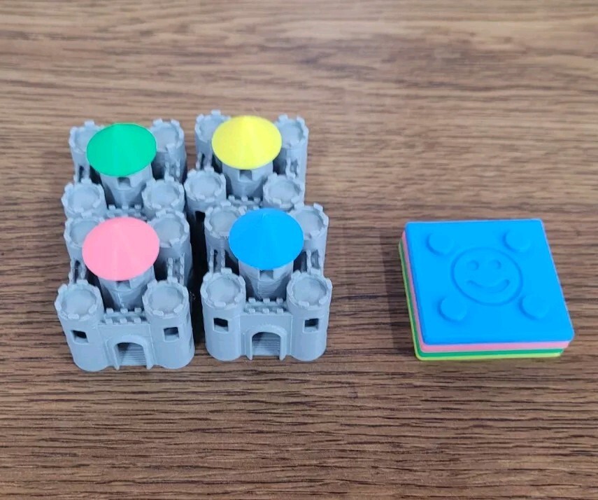 Kingdomino Castles Upgrade- 3d Printed – ANY COLOR