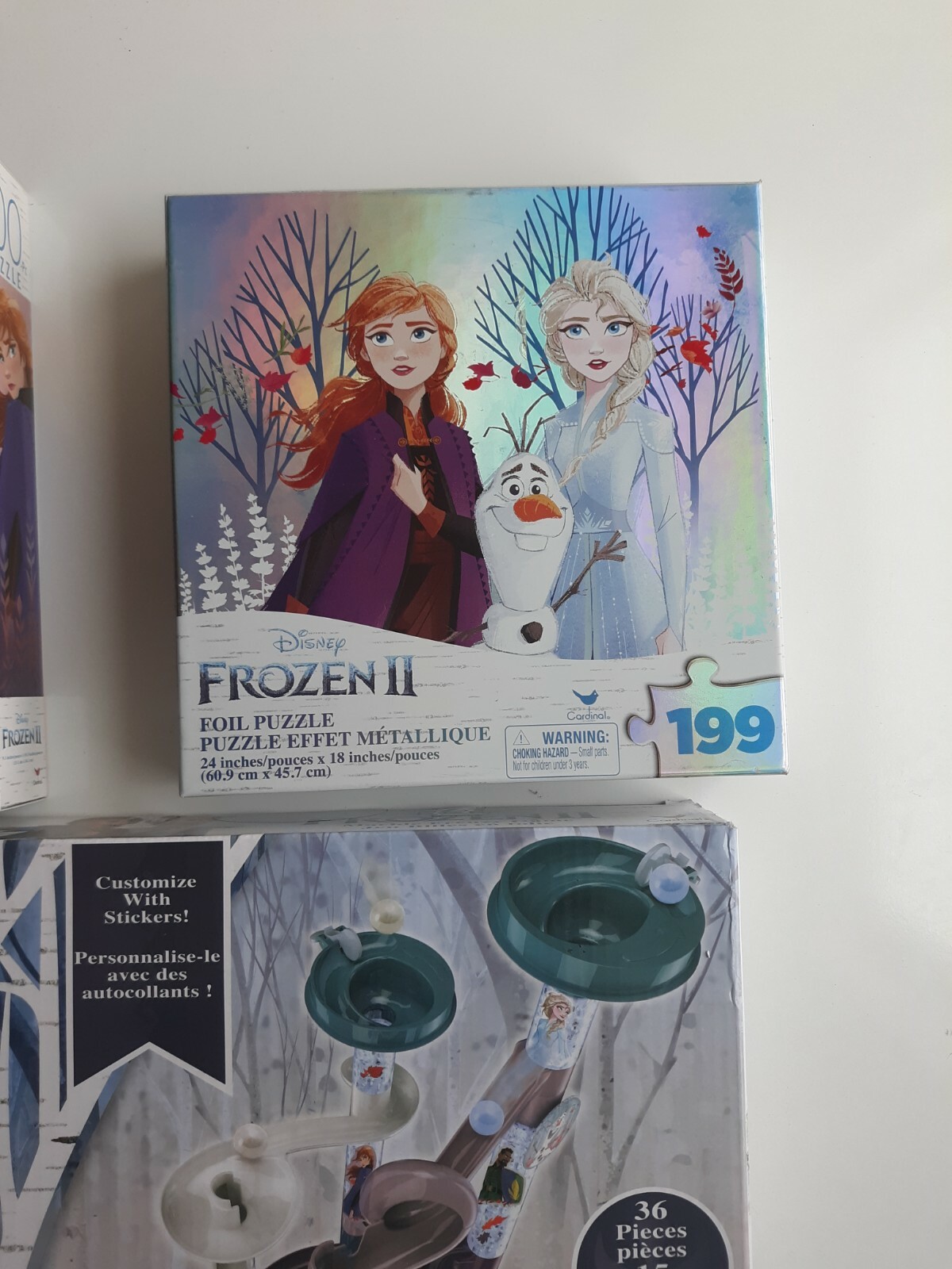 Cardinal Disney Frozen 2 marble frenzy game Bundle with Puzzles