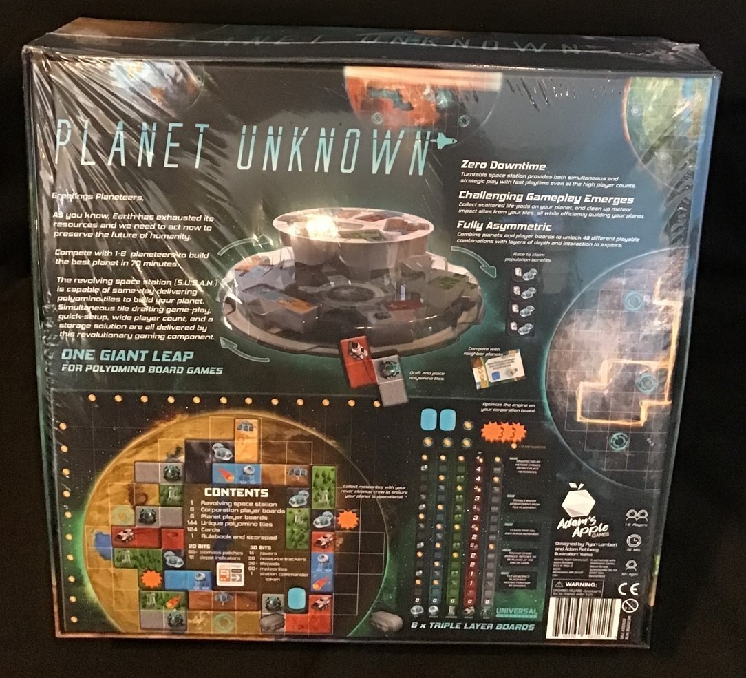 Planet Unknown ~ Adam’s Apple Games ~ OEJ