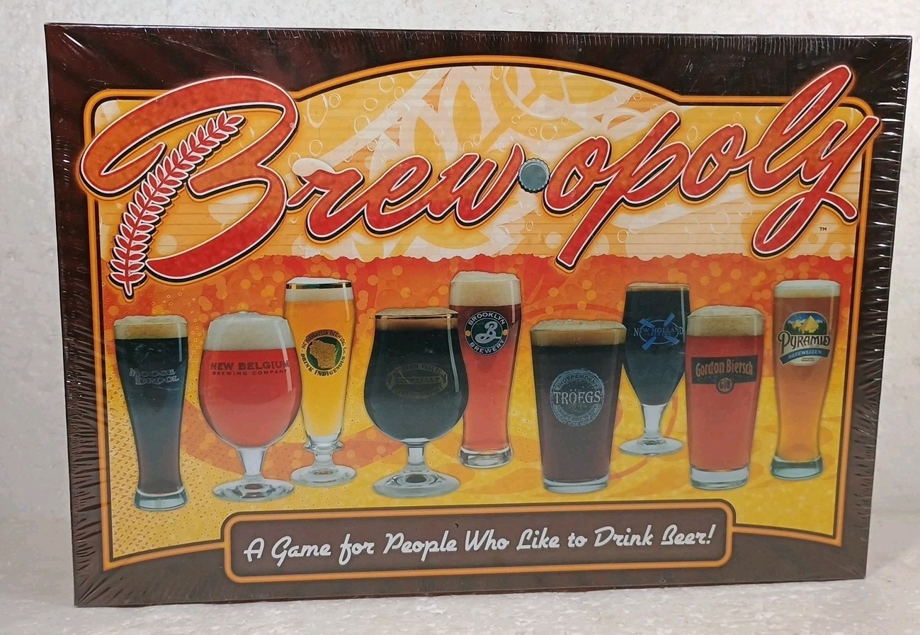 Late For The Sky Brew-Opoly A Game For People Who Like To Drink Beer Sealed