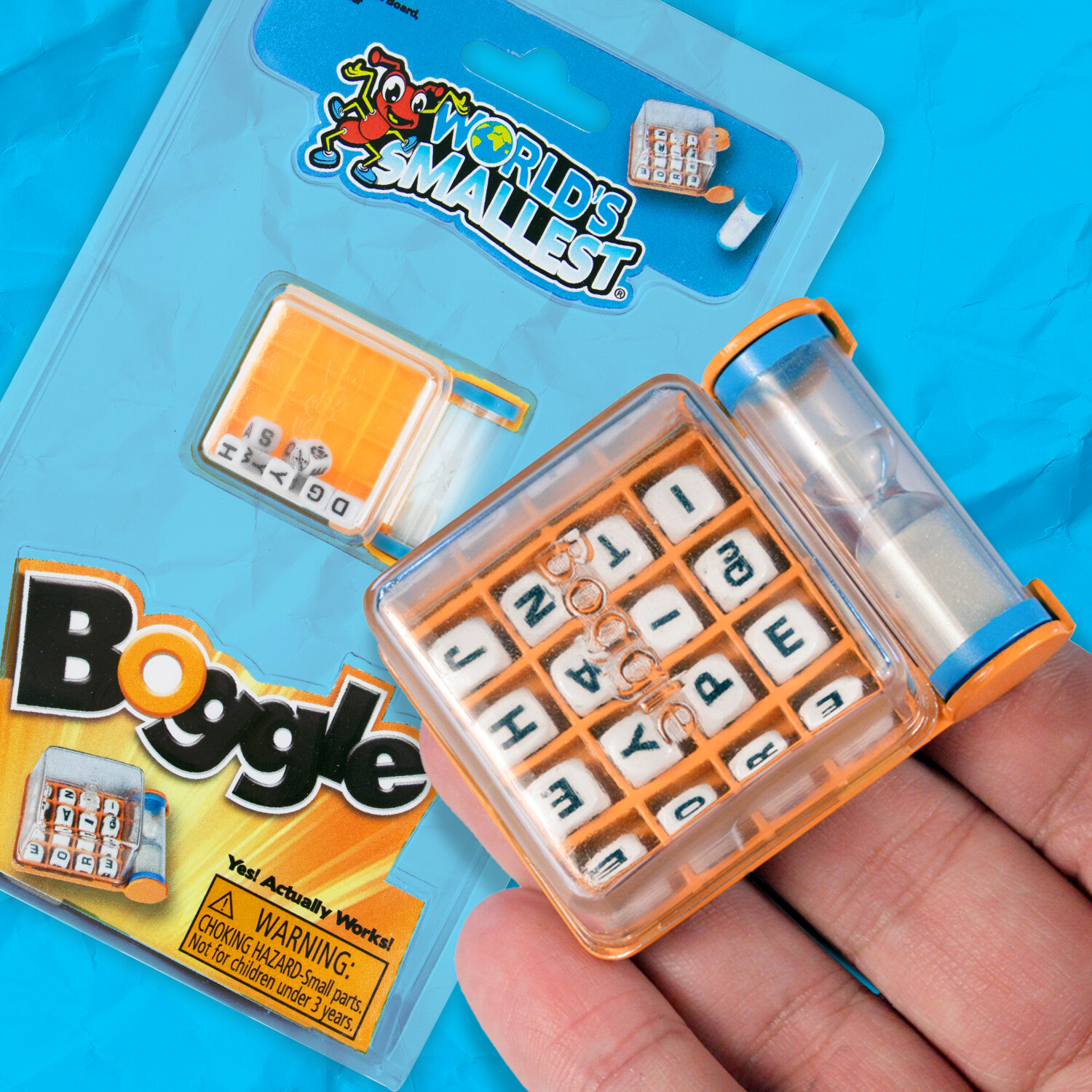 World’s Smallest BOGGLE Word Letter Game Travel/Pocket Toy Miniature