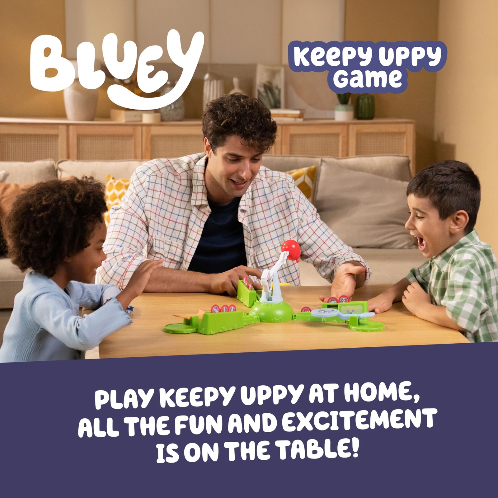 Bluey Keepy Uppy Game Motorized Balloon Tabletop Fun for Kids Family Game Night