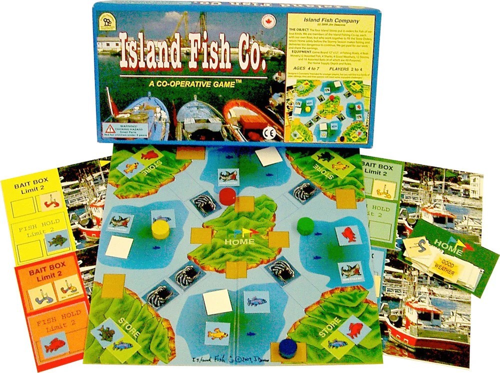 NEW Island Fish Co. – Cooperative Board Game Kids Age 5-Adult – Family Pastimes
