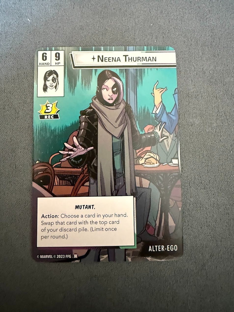 [Marvel Champions LCG] Domino (Alternate Art) – NeXt Evolution Promo Card – NM