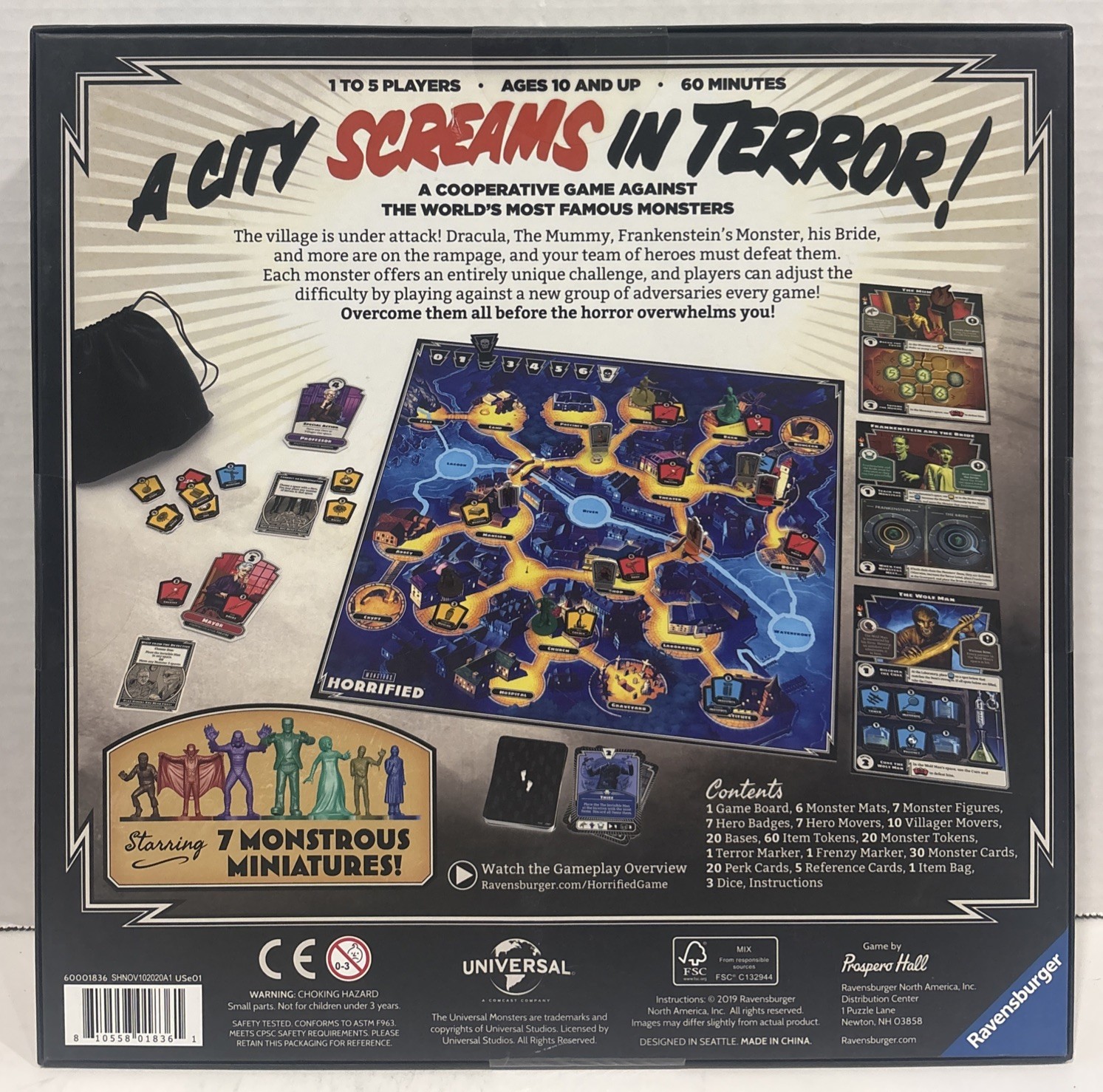 Horrified: Universal Monsters Board Game Sealed Ravensburger 2019